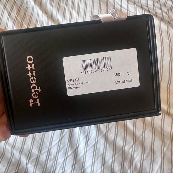 Repetto Women's Red Ballet Flats, 38 - Picture 6 of 8